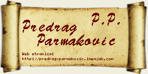 Predrag Parmaković vizit kartica
